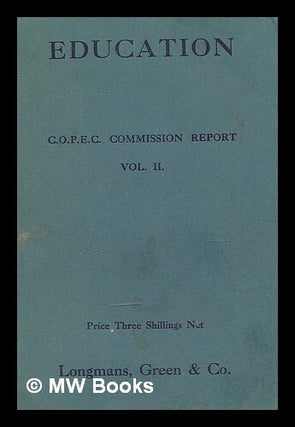 Item #212158 Education : being the report presented to the Conference on Christian Politics,...