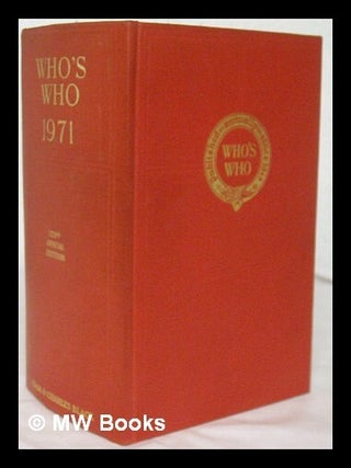 Item #212307 Who's who : an annual biographical dictionary 1971 : 123rd year of issue. Adam...
