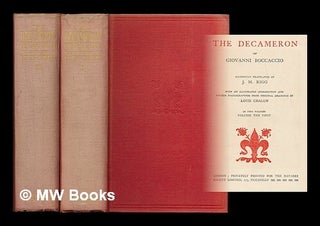 Item #212679 The Decameron / Faithfully translated by J. M. Rigg. With an illustrated...