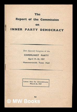 Item #213623 The report of the Commission on Inner Party Democracy [to the Executive Committee]...