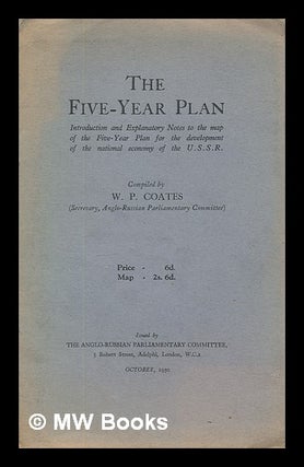 Item #215691 The Five-Year Plan : introduction and explanatory notes to the map of the Five-Year...