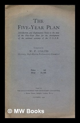 Item #215918 The five-year plan : introduction and explanatory notes to the map of the Five-Year...