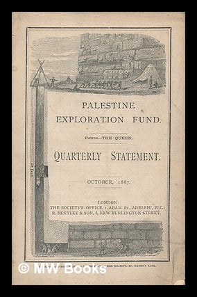 Item #215970 Quarterly statement. October, 1887 / the Palestine Exploration Fund. Palestine...