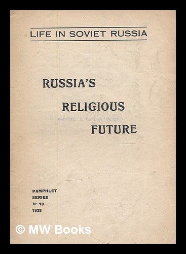 Item #216141 Russia's religious future / edited by Paul B. Anderson...et al. Paul B. Anderson.