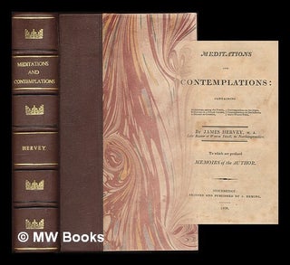 Item #216618 Meditations and contemplations : containing meditations among the tombs, reflections...