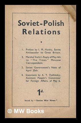 Item #217711 Soviet Polish relations. Soviet War News