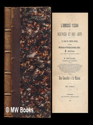 Item #221980 L'immense tresor des sciences et des arts : ou les secrets de l'industrie devoiles,...
