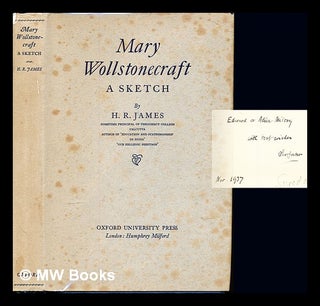 Item #228651 Mary Wollstonecraft : a sketch. Henry Rosher James