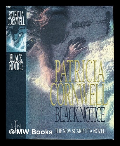 Item #229019 Black notice. Patricia Daniels Cornwell.