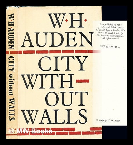 City without walls : and other poems, Wystan Hugh Auden