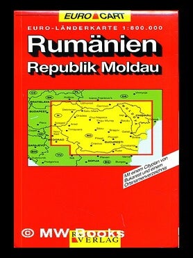 Item #232724 Romania, Moldavia. Scale 1:800,000. Euro Country Map. Euro Maps