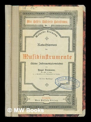 Item #233861 Katechismus der Musikinstrumente. Franz Ludwig Schubert, Johann Christian Lobe