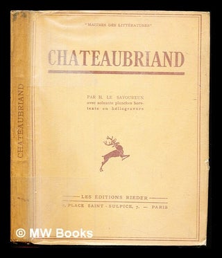 Item #235682 Chateaubriand par H. le savoureux avec soixante planches horstexte en hEliogravre....