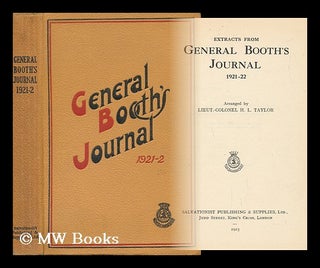 Item #23592 Extracts from General Booth's Journal 1921-22 / Arranged by Lieut. -Colonel H. L....
