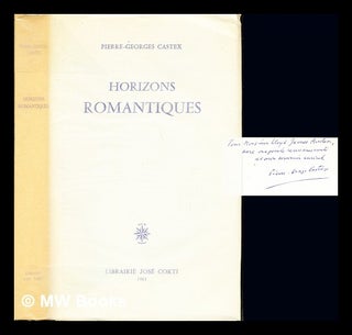 Item #236453 Horizons romantiques. Pierre Georges Castex, 1915