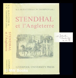 Item #236586 Stendhal et l'Angleterre : proceedings of the London Colloquium, French Institute,...