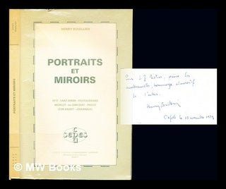 Item #236803 Portraits et miroirs : études sur le portrait dans l'œuvre de Retz, Saint-Simon,...