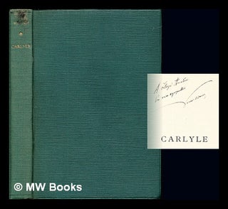 Item #236829 Carlyle : l'homme et l'oeuvre. Victor Basch