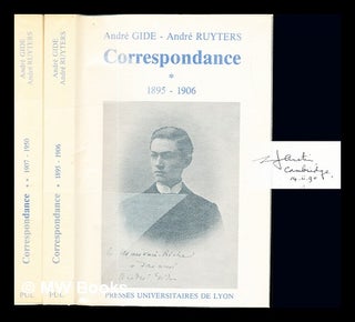 Item #236921 André Gide - Andre Ruyters Correspndance (1895-1906). Complete in two volumes....