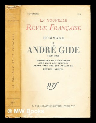 Item #237052 Hommage à André Gide. Revue Française. Gide Nouvelle, Andr&eacute