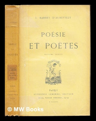 Item #237332 Poésie et poètes. Jules Barbey d'Aurevilly