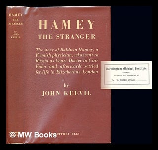 Item #239022 Hamey the Stranger / by John J. Keevil. John Joyce Keevil