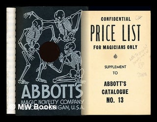 Item #239181 Catalogue No. 13. Abbott's Magic Novelty Company