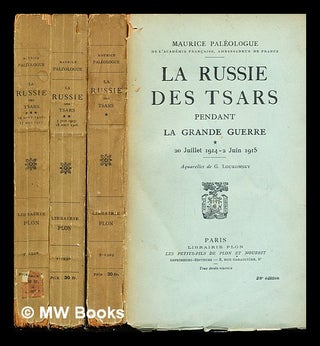 Item #241198 La Russie des Tsars pendant la Grande Guerre. Vol. 1 20 Juillet 1914 - 2 Juin 1915 /...