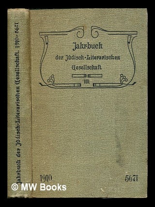 Item #243467 Jahrbuch der Judisch-Literarischen Gesellschaft (Sitz: Frankfurt a. M.) VIII:...