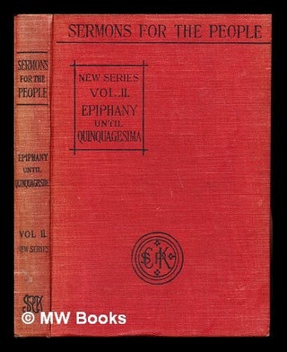 Item #245405 Plain Sermons for The Christian Year: Volume II: Epiphany until Quinquagesima....
