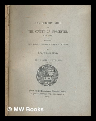 Item #249054 Lay Subsidy Roll for The County of Worcester, Circ. 1280. Edited for The...