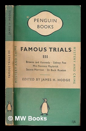 Item #249255 Famous Trials III. Multiple authors