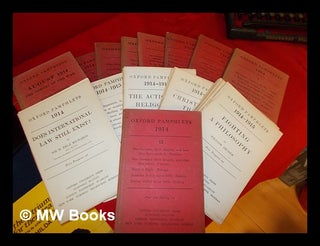 Item #250103 Collection of Oxford Pamphlets: 1914-1915 in 21 volumes. Oxford University Press....