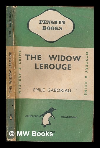 Item #250996 The widow Lerouge. Emile Gaboriau.