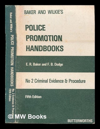 Item #252119 Criminal evidence and procedure. E. R. Baker, Edward Ronald