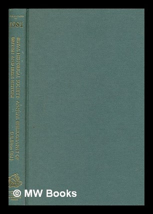 Item #253675 Annual bibliography of British and Irish history : publications of 1981. D M....