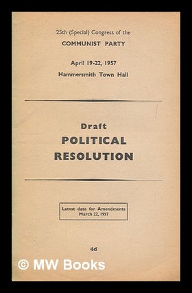 Item #258673 25th (special) Congress of the Communist Party, April 19-22, 1957, Hammersmith Town...