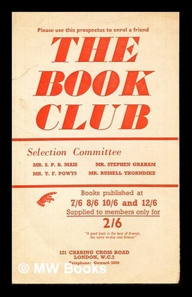 Item #258975 The Book Club: prospectus. Mr. S. P B. Powys Mais, Mr. Russell, Mr. Stephen....