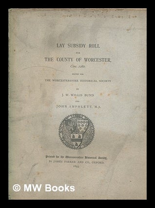 Item #262239 Lay Subsidy Roll for The County of Worcester, Circ. 1280. Edited for The...