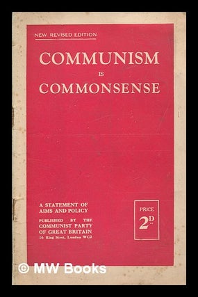 Item #267765 Communism is commonsense : the case for the international party of the workers....