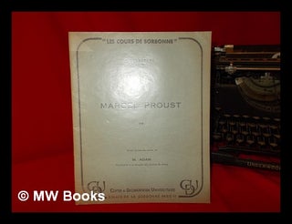 Item #268648 Marcel Proust / notes prises au cours de M. Adam. Antoine Adam