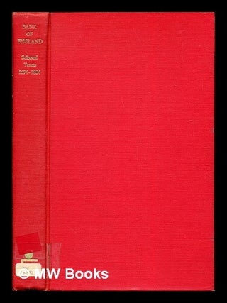 Item #276880 Bank of England: selected tracts 1694-1804: a collection of seven rare works...