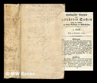 Item #280643 Göttingische Anzeigen von gelehrten Sachen: 2. Stueck. Den 4. Januar 1798 - 69...