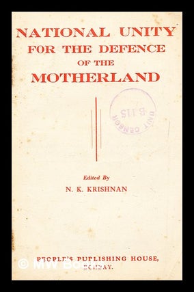 Item #280855 National unity for the defence of the motherland. : Resolutions of the two Plenums...
