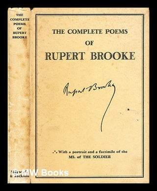Item #282727 The complete poems of Rupert Brooke. Rupert Brooke