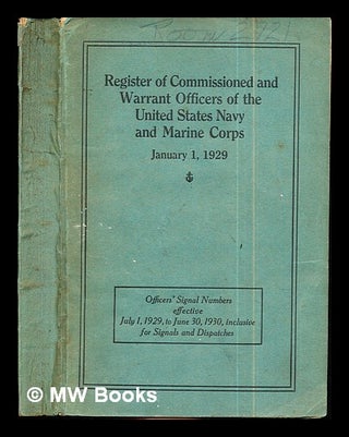 Item #285582 Register of the Commissioned and Warrant Officers of the United States Navy and...