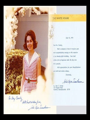 Item #286007 Signed, colour photo of Julie Nixon Eisenhower. Richard Nixon, Julie Nixon Eisenhower