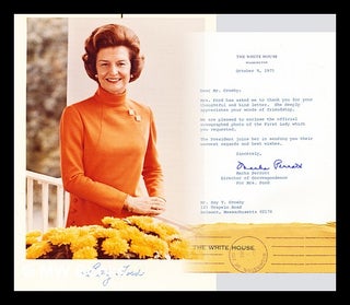 Item #286008 Signed, colour photo of Betty Ford, with signed letter. Gerald Ford, Betty Ford