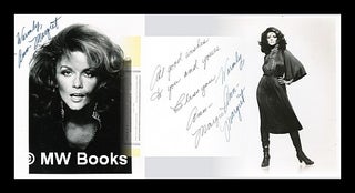 Item #286013 Signed, two black and white photos of Ann-Margret, with signed manuscript note....