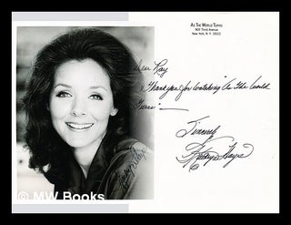 Item #286335 Signed, black and white photo of Katherine Hays, with signed letter. Katherine Hays,...